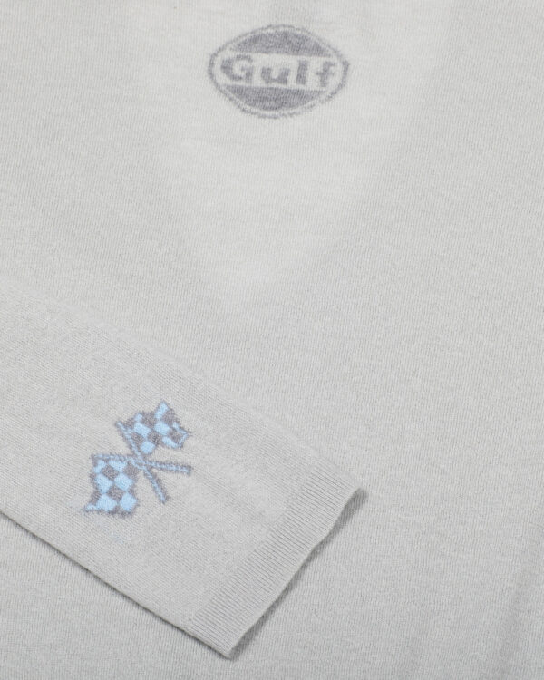 AN-Y1// Cashmere Palm Cashmere Grey V Neck - Image 5