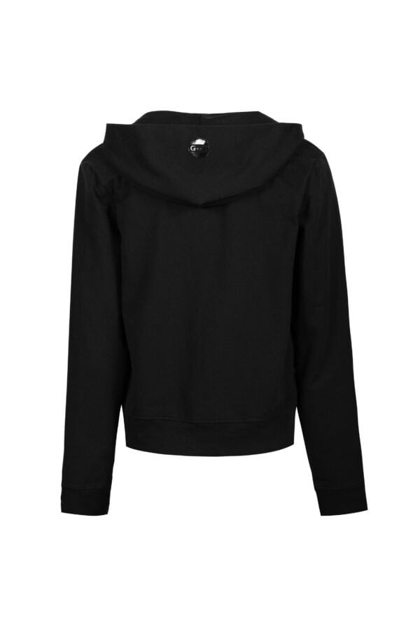 AN-Y1 // Vice Logo Hoodie in Black - Image 2