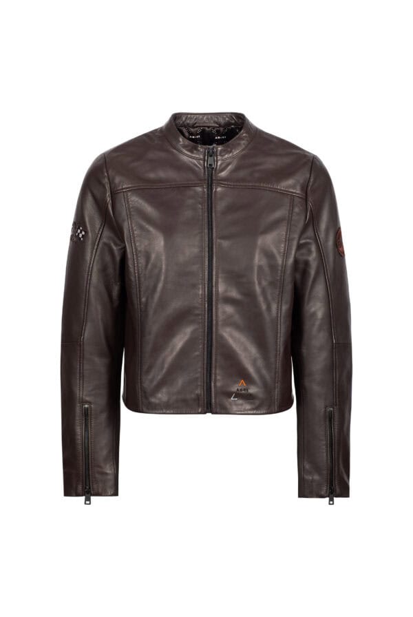 AN-Y1 // Vintage Brown Leather Jacket
