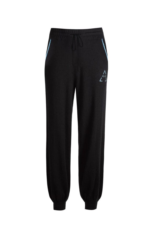 AN-Y1 // Cashmere Vita Joggers in Black